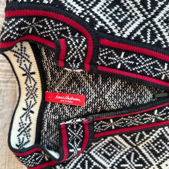 Hanna Andersson nordic sweater size L 100% cotton - Picture 4 of 5